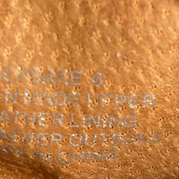 Steve Madden Brown Leather Flats Unique Floral Print Round Toe Women's Size 6 - Picture 3 of 6